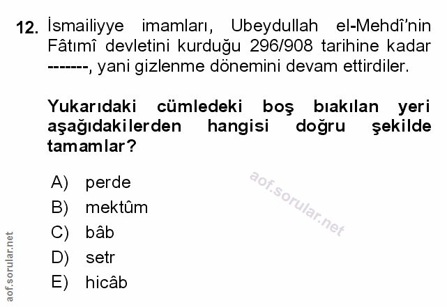 Soru 12