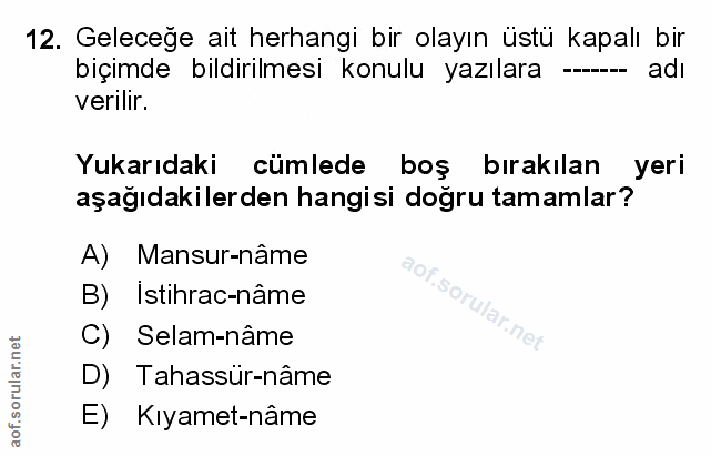 Soru 12