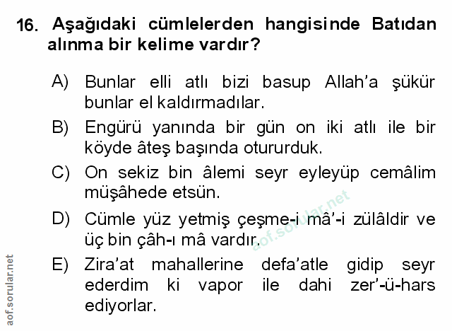 Soru 16