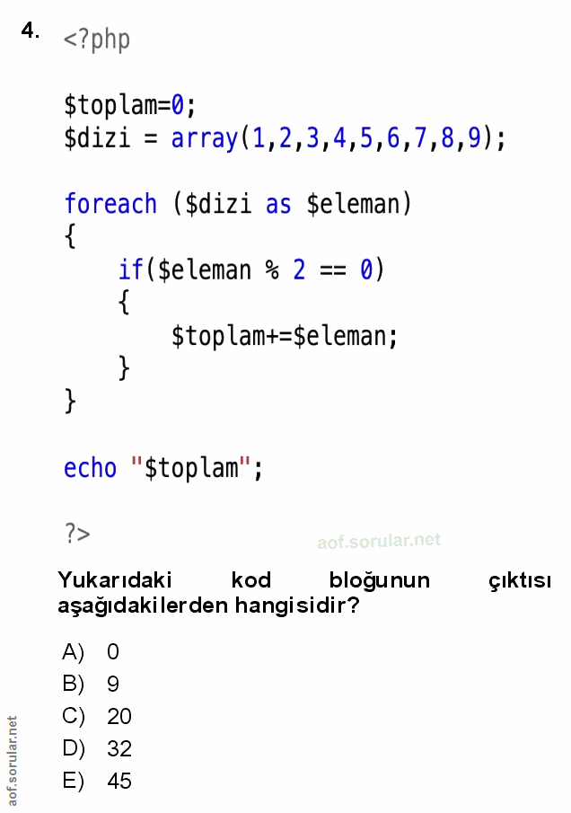 Soru 4