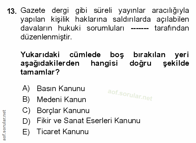 Soru 13
