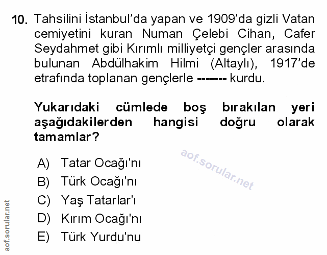 Soru 10