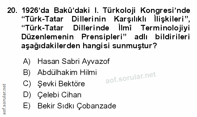 Soru 20