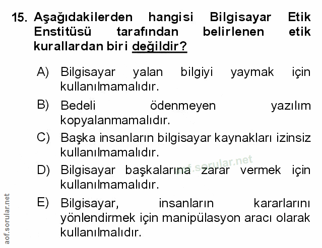 Soru 15