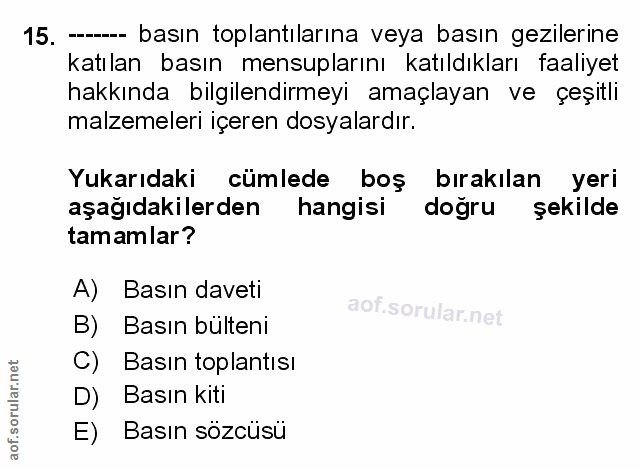 Soru 15