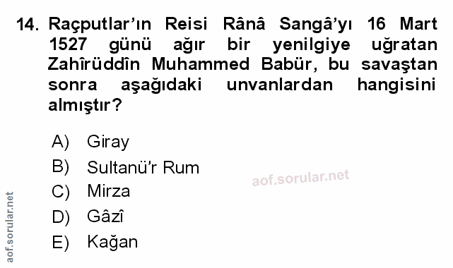 Soru 14