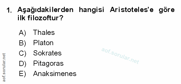 Soru 1