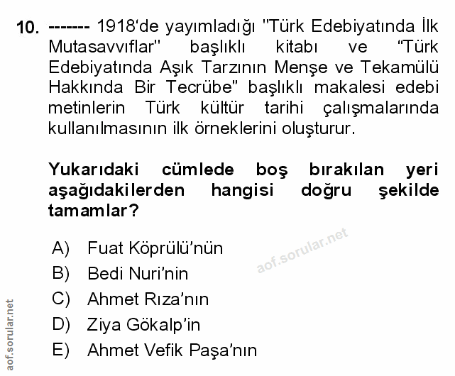 Soru 10
