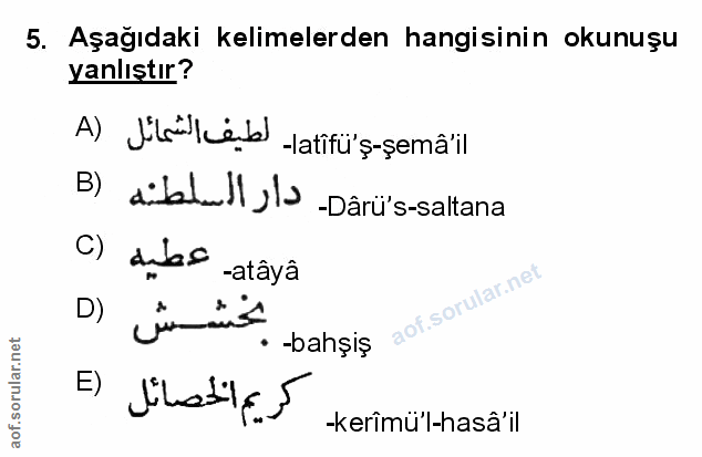 Soru 5