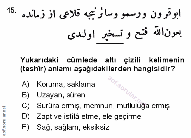 Soru 15