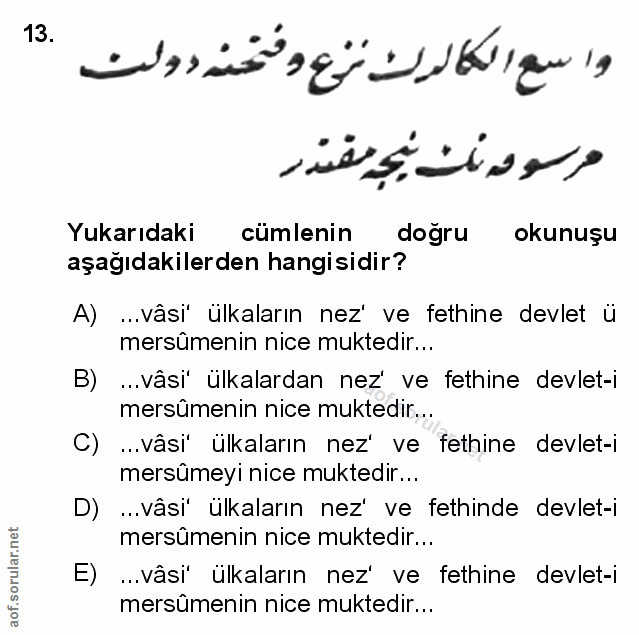 Soru 13