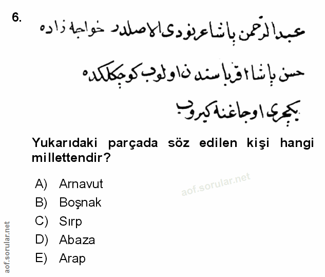 Soru 6
