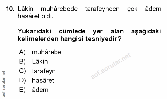 Soru 10