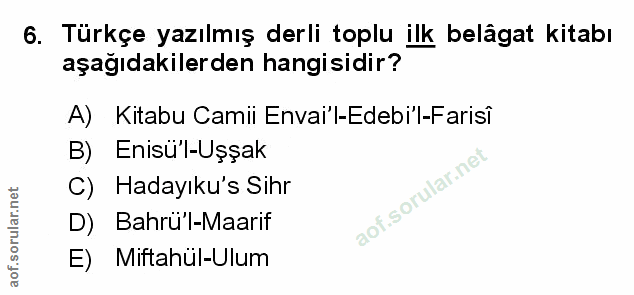 Soru 6