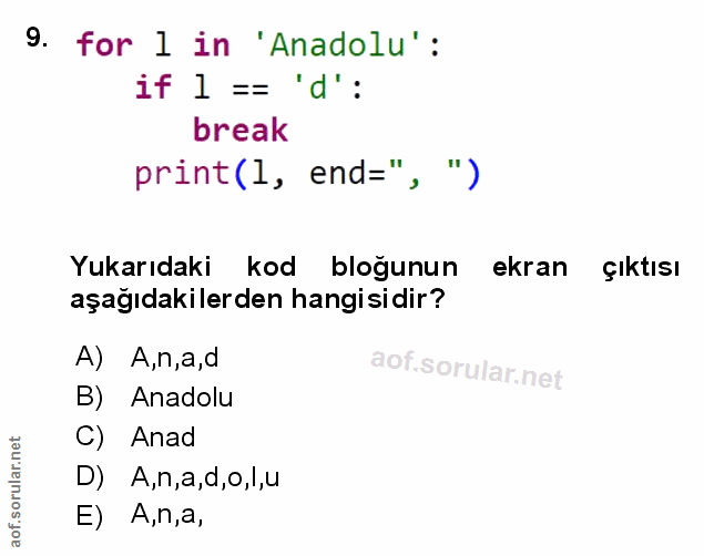 Soru 9