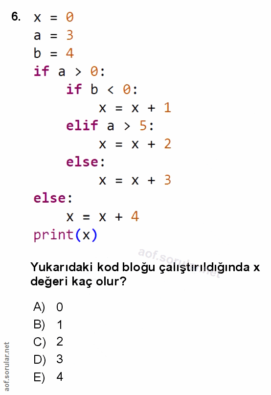 Soru 6