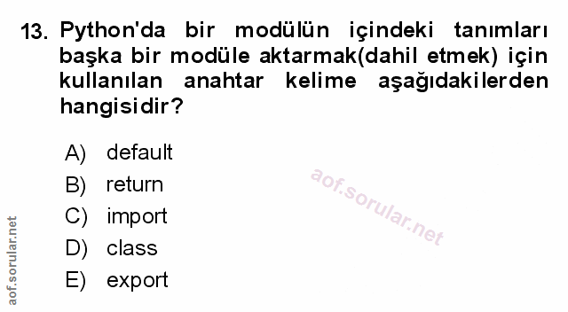 Soru 13