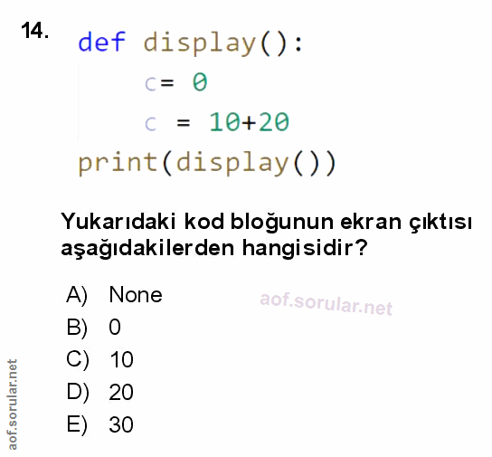 Soru 14