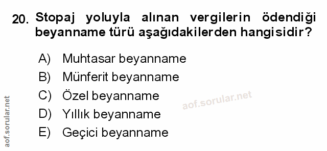 Soru 20