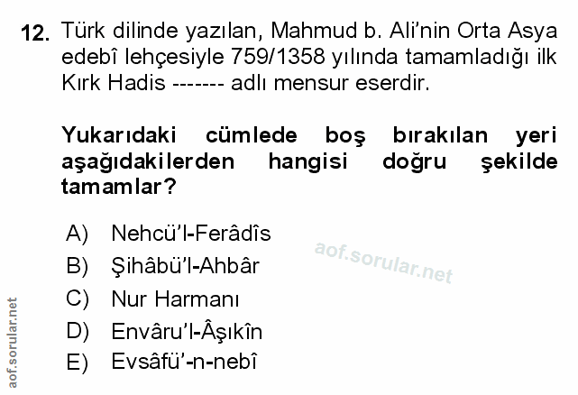 Soru 12