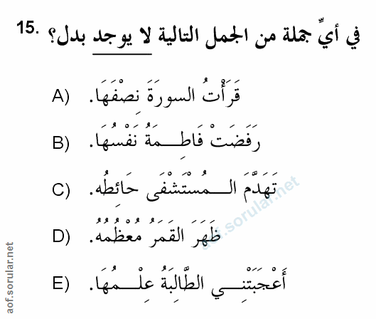 Soru 15
