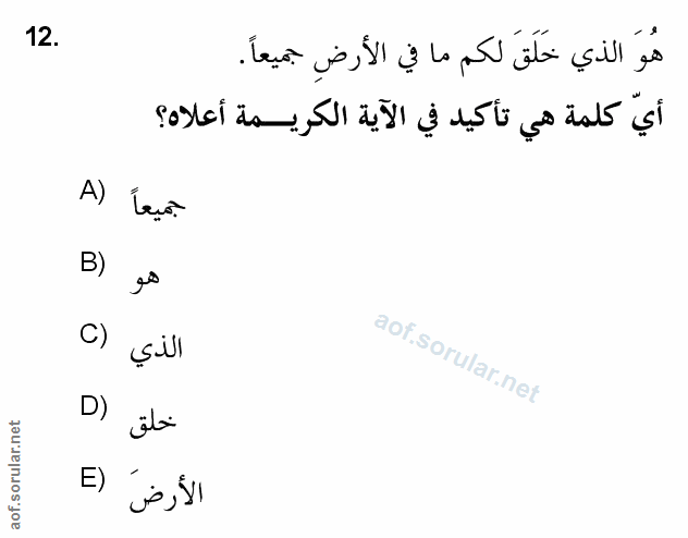 Soru 12