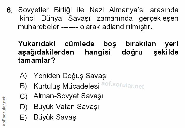 Soru 6