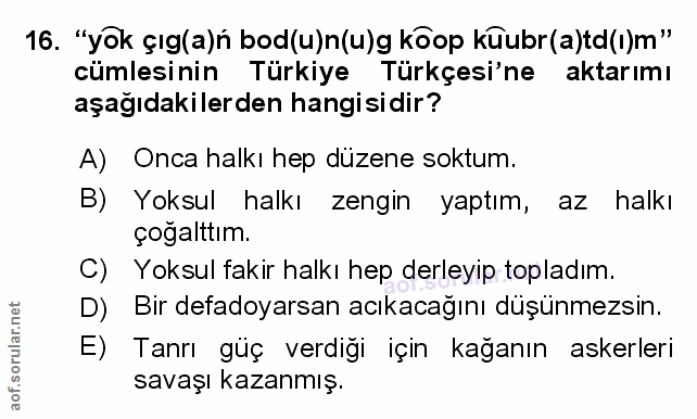 Soru 16
