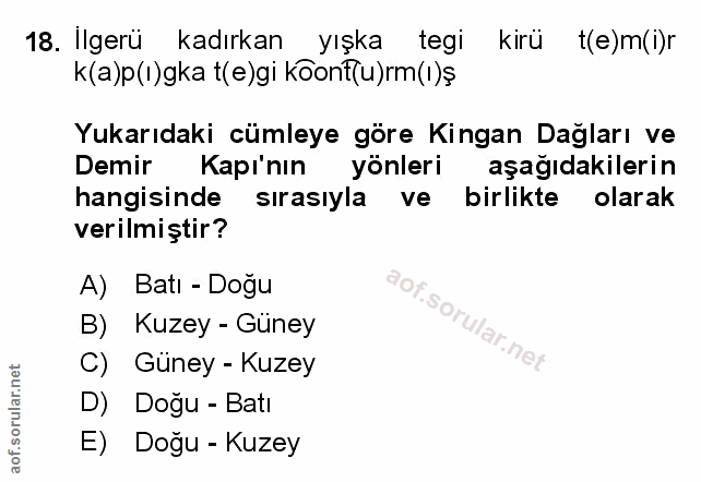 Soru 18