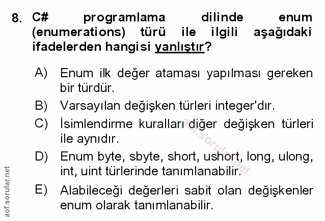 Soru 8