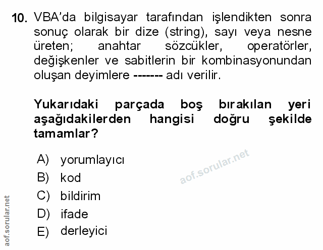Soru 10