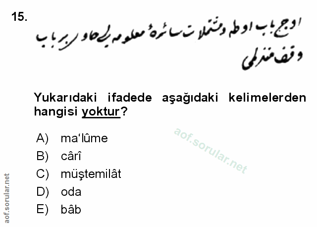 Soru 15