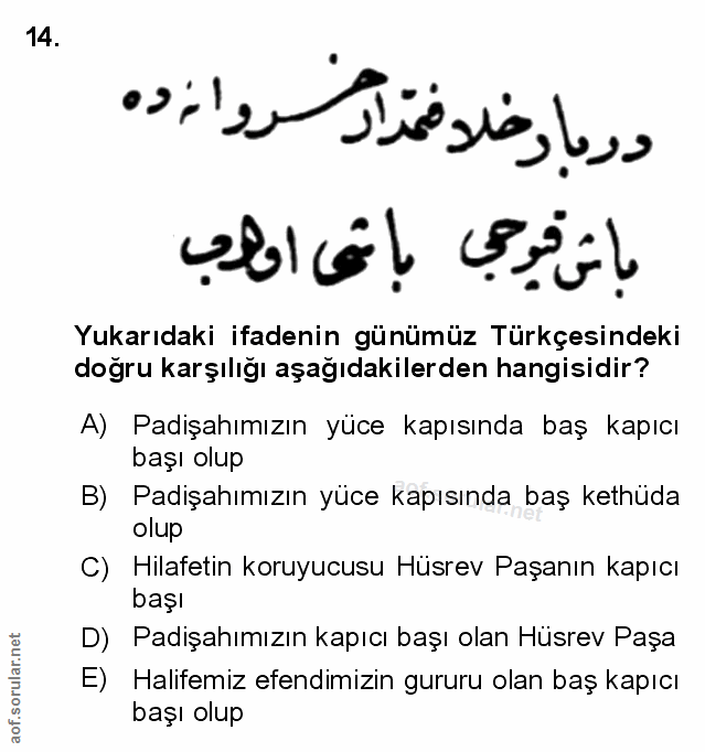 Soru 14