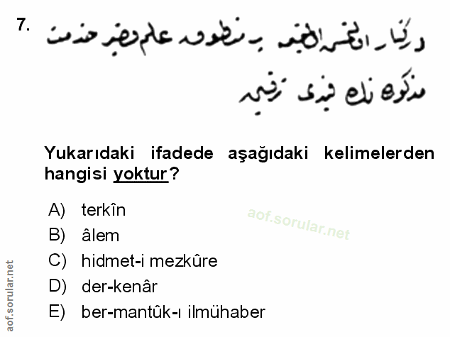 Soru 7