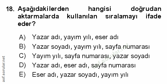 Soru 18