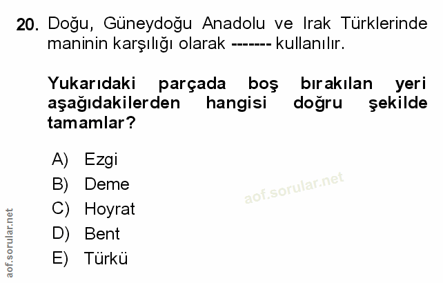 Soru 20