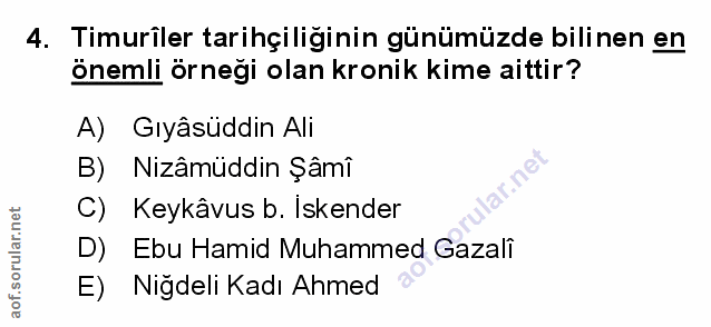 Soru 4