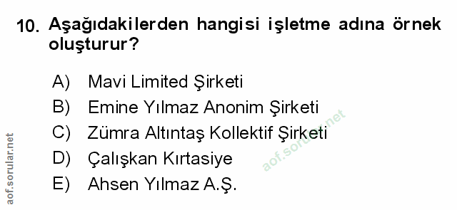 Soru 10