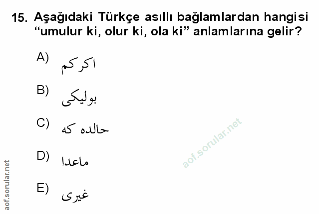 Soru 15