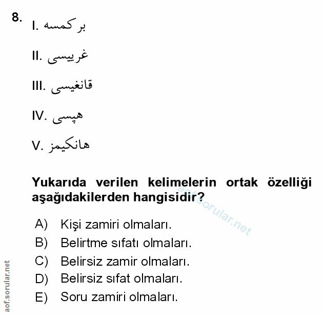 Soru 8