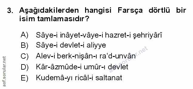 Soru 3
