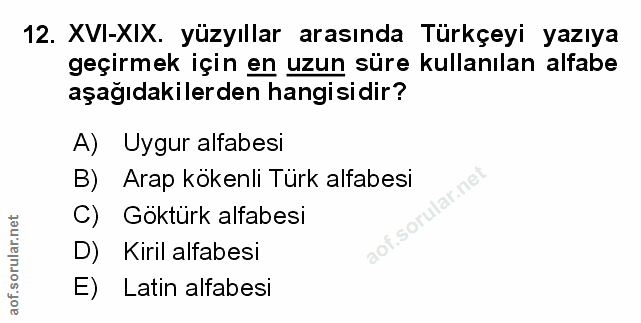 Soru 12