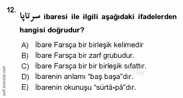 Soru 12