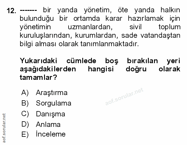 Soru 12