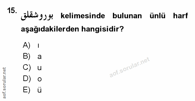 Soru 15