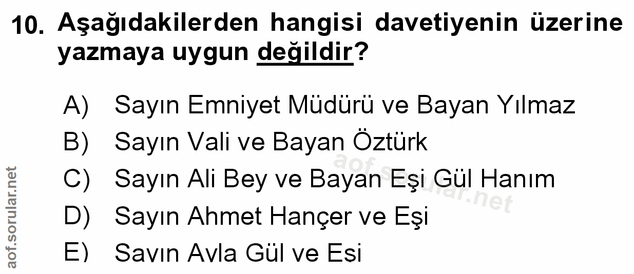 Soru 10