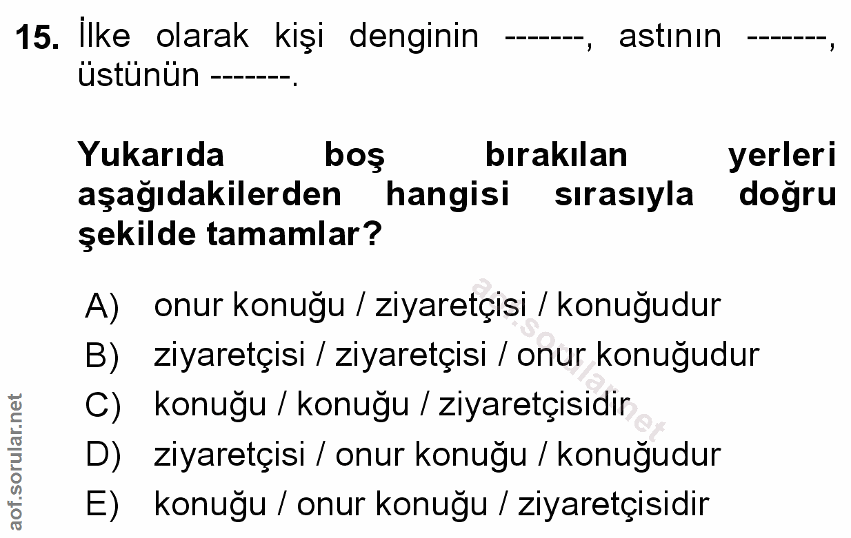 Soru 15