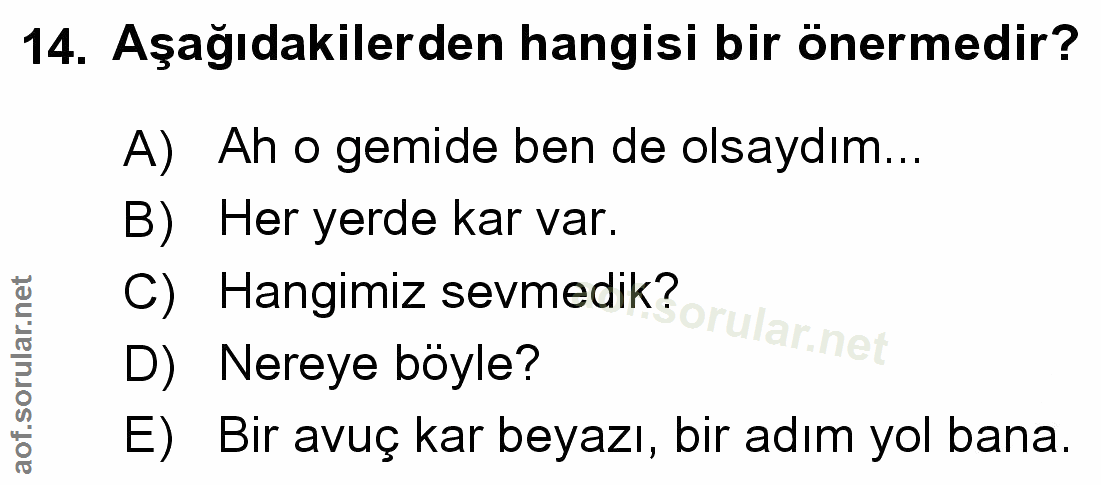 Soru 14