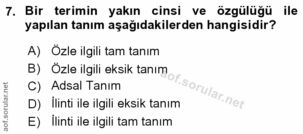 Soru 7