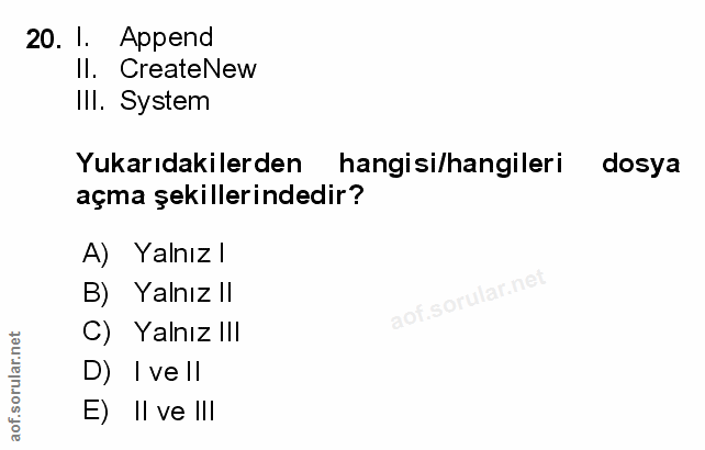 Soru 20